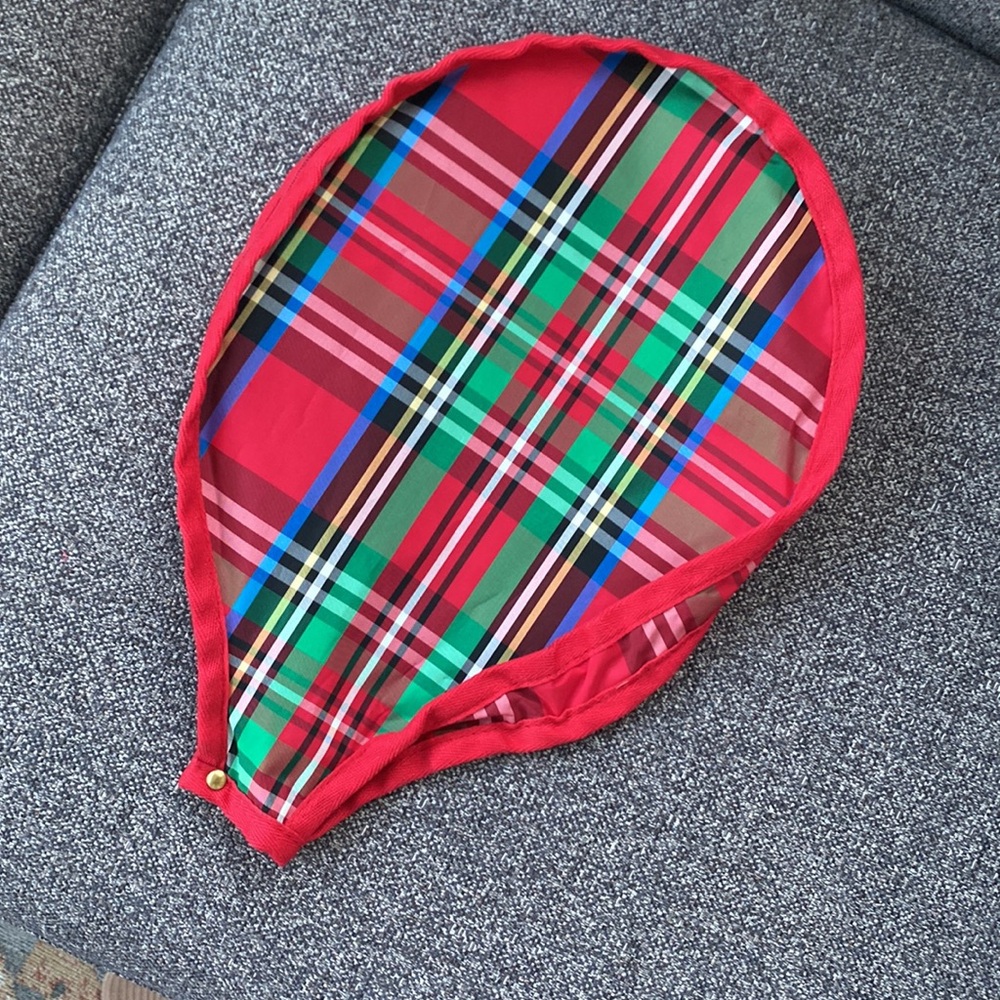 Red Plaid Racket Cover - Picture 3 of 7